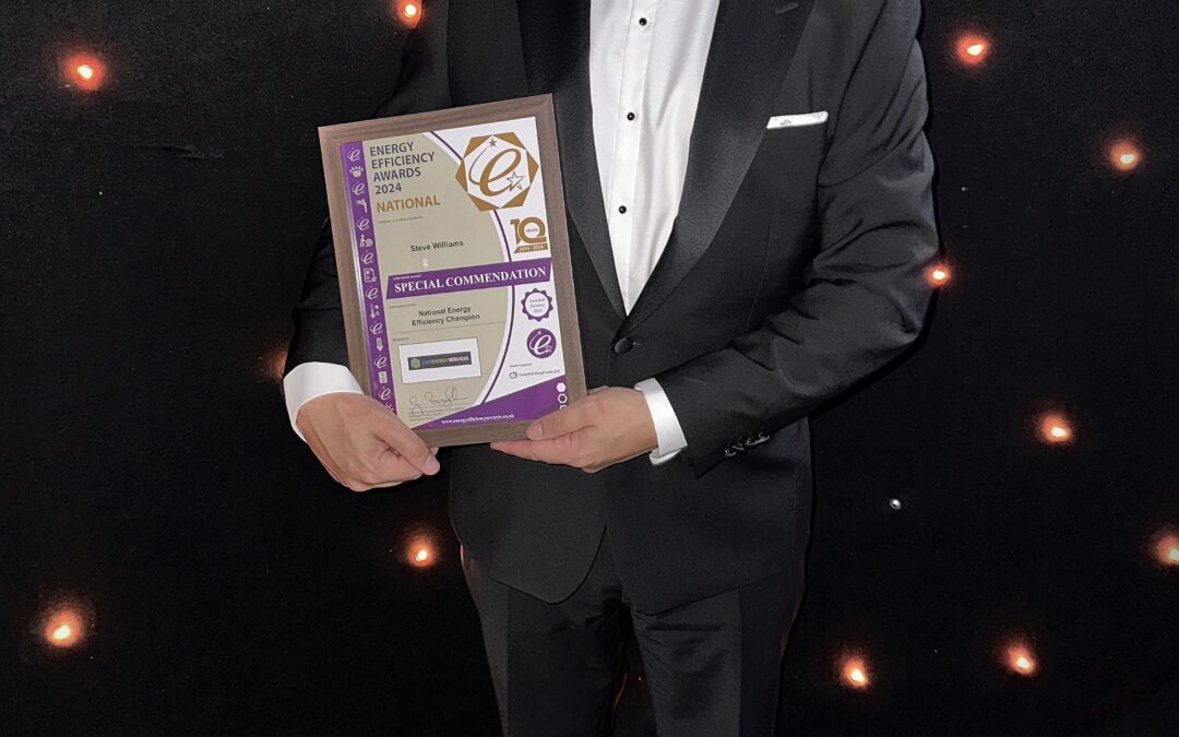 Clean Solar Solutions MD, Steve Williams, Receives Special Commendation at the Energy Efficiency Awards